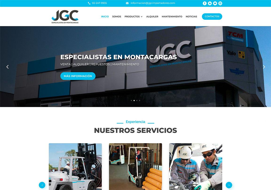 Aperçu site sur mesure JGC Importadores - Horizeo