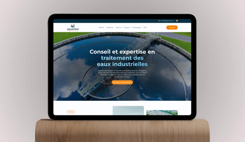Création de site web pour un consultant en traitement des eaux usées industrielles - Création de sites web